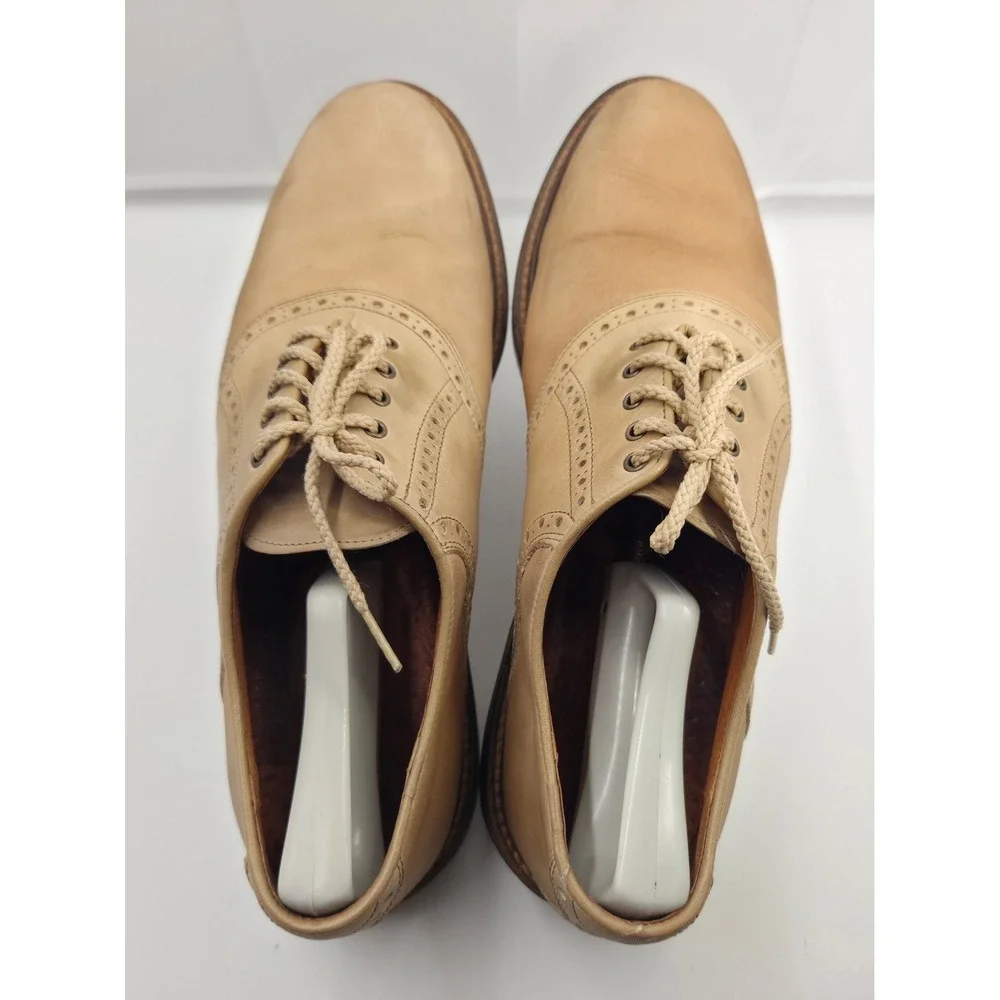 Cole Haan Mens Tan Beige Leather Saddle Shoes Oxfords 20-4173 Size 11 M